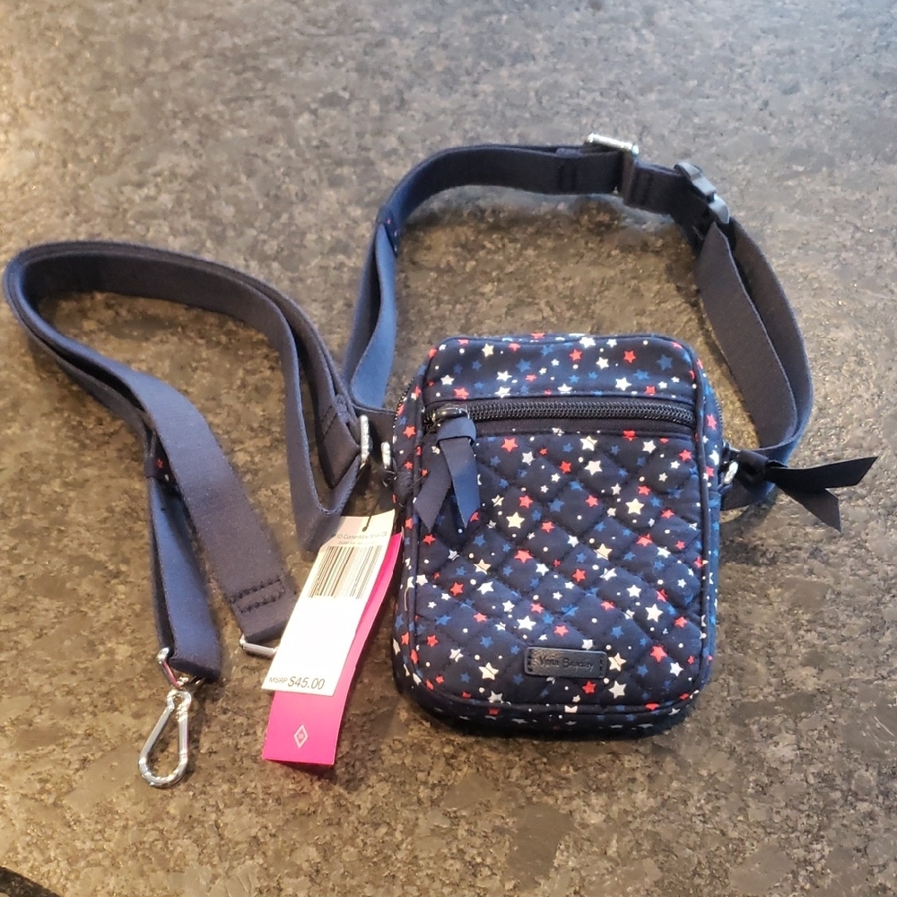 Vera Bradley RFID Convertible Small Crossbody  in Star Spangled